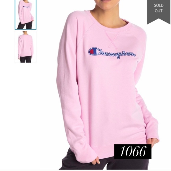 Champion Fleece Boyfriend Crew Neck Sweatshirt - Picture 8 of 8